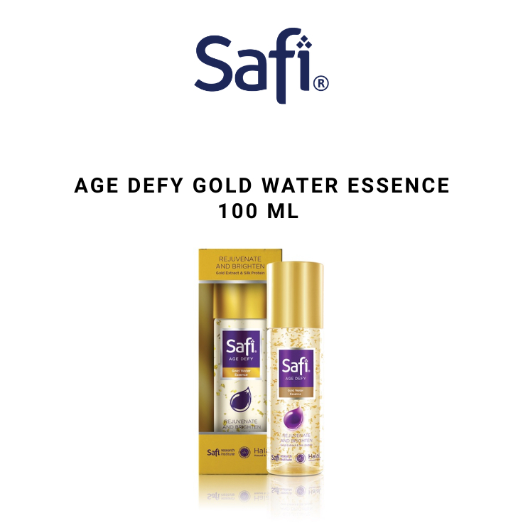 Safi Age Defy Gold Water Essence 100 ml - Alas bedak/skincare sebelum toner