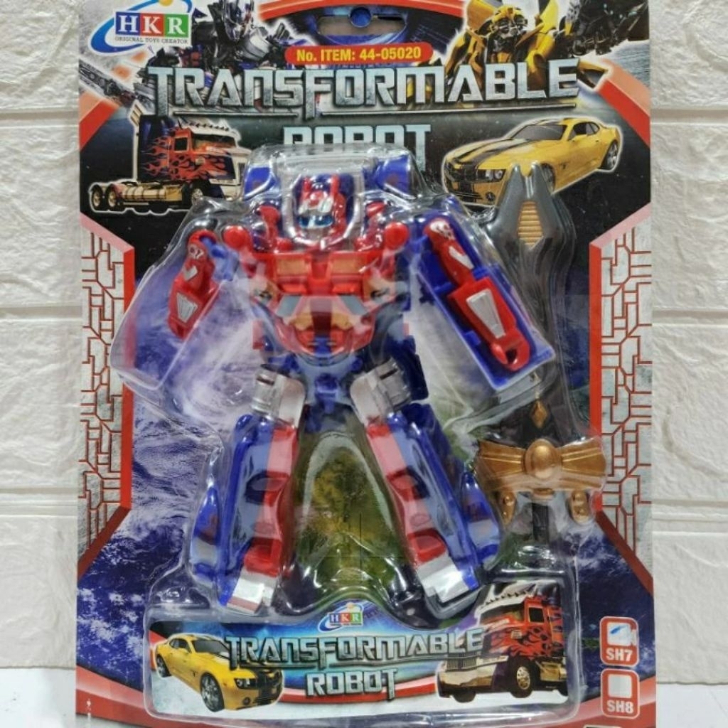 Mainan Anak Robot Transformasi Transformable Mainan Robot Bisa Berubah Jadi Mobil HKR Optimuse Prime