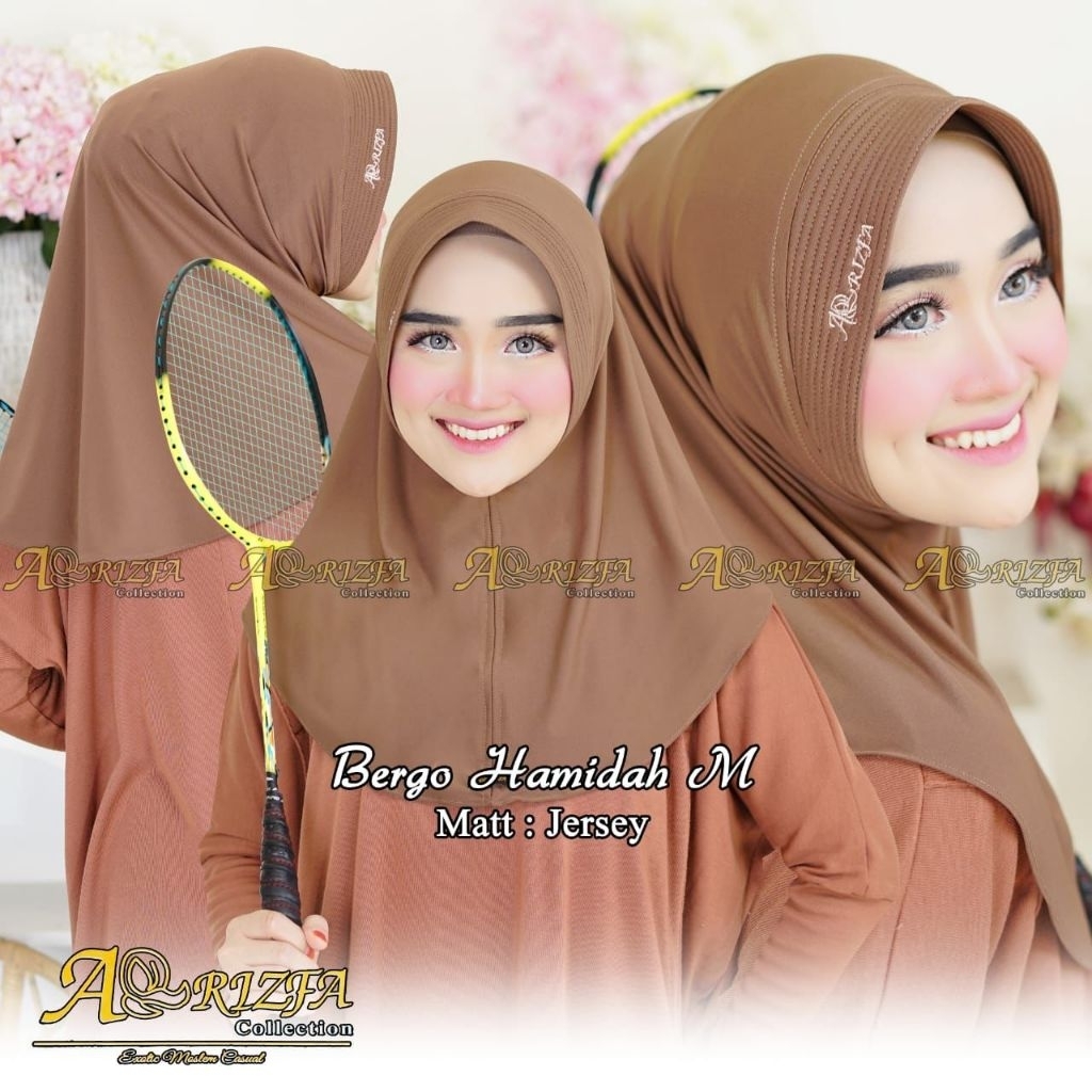 HIJAB ARIZFA BERGO HAMIDAH M // HIJAB SPORT // HIJAB GROSIR