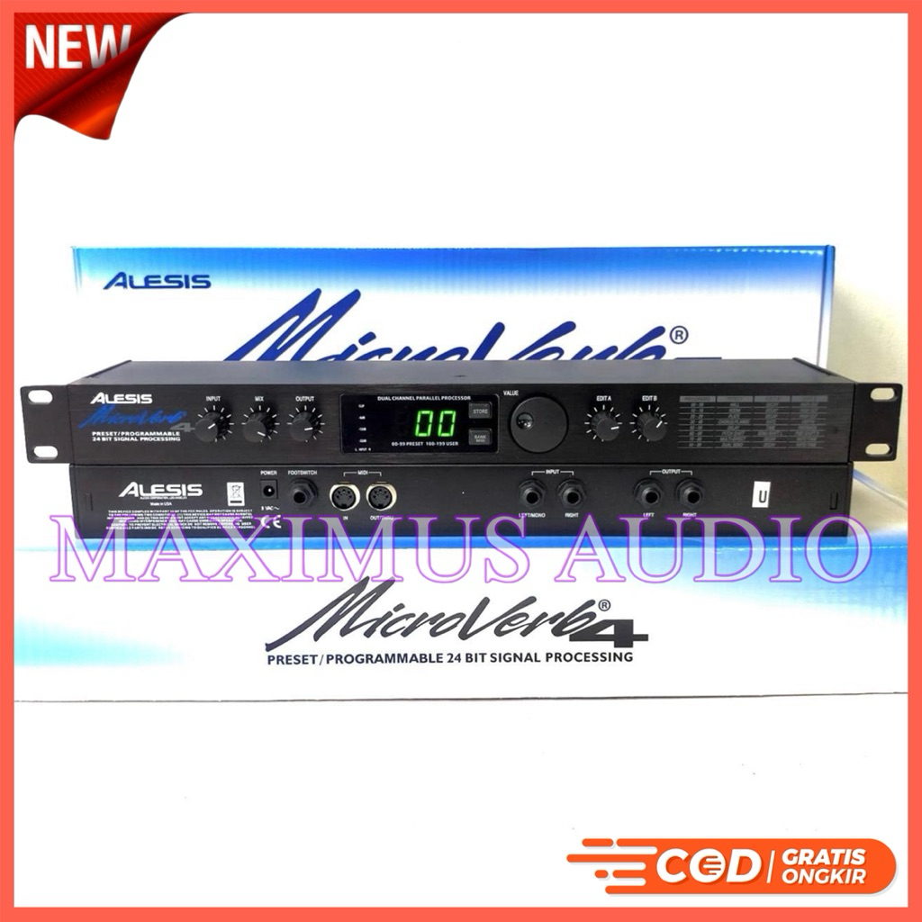 Promo Audio Effect Vocal Alesis Taiwan Microverb 4 Efek Vokal Alesis Microverb 4 / Microverb4 kuping