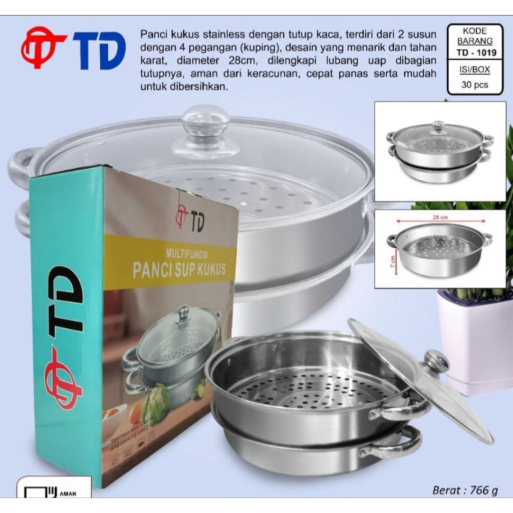 Panci kukus TD 2 SUSUN  3PC