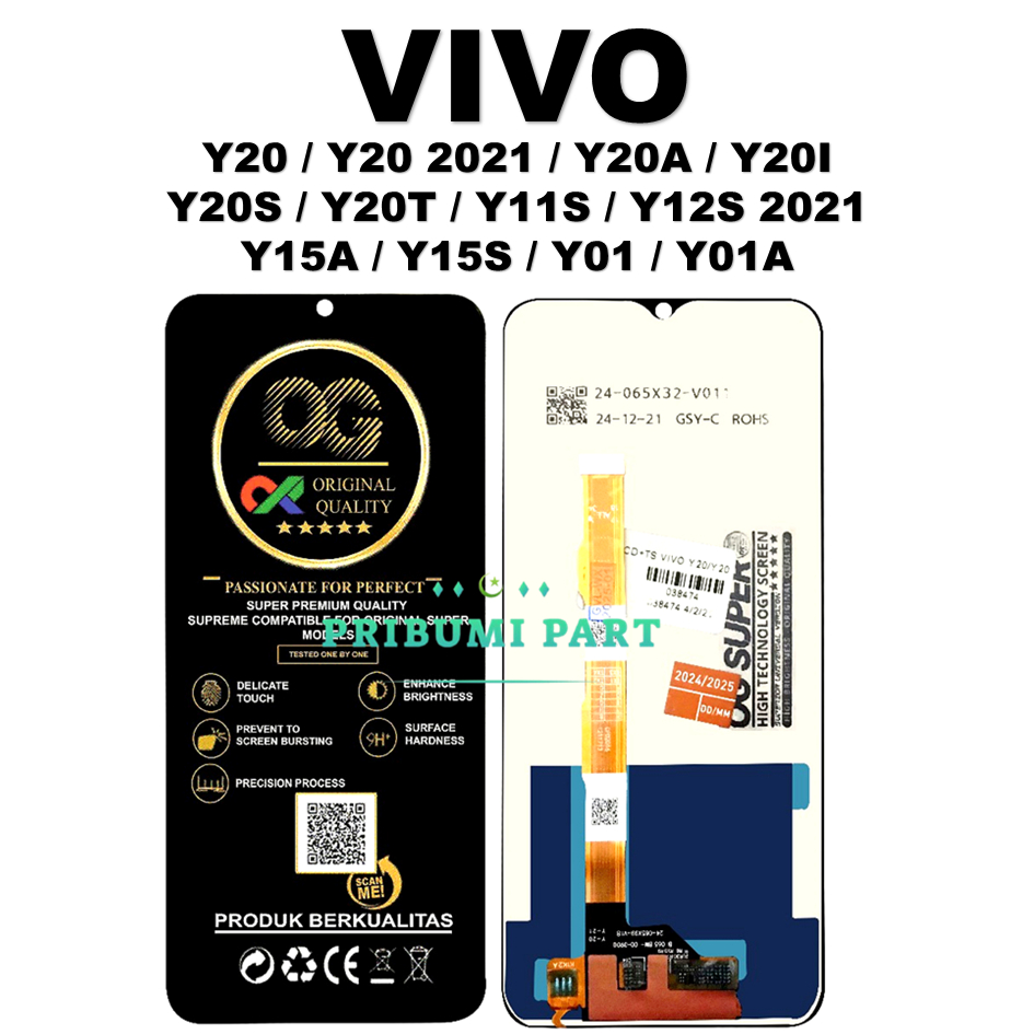 LCD TOUCHSCREEN VIVO Y20 V2027 - Y20S V2029 - Y12S V2026 - VIVO Y15S - LCD VIVO Y20 - LCD VIVO Y20S 