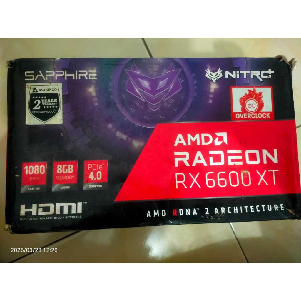 VGA RX 6600 XT Sapphire Nitro+ No Display