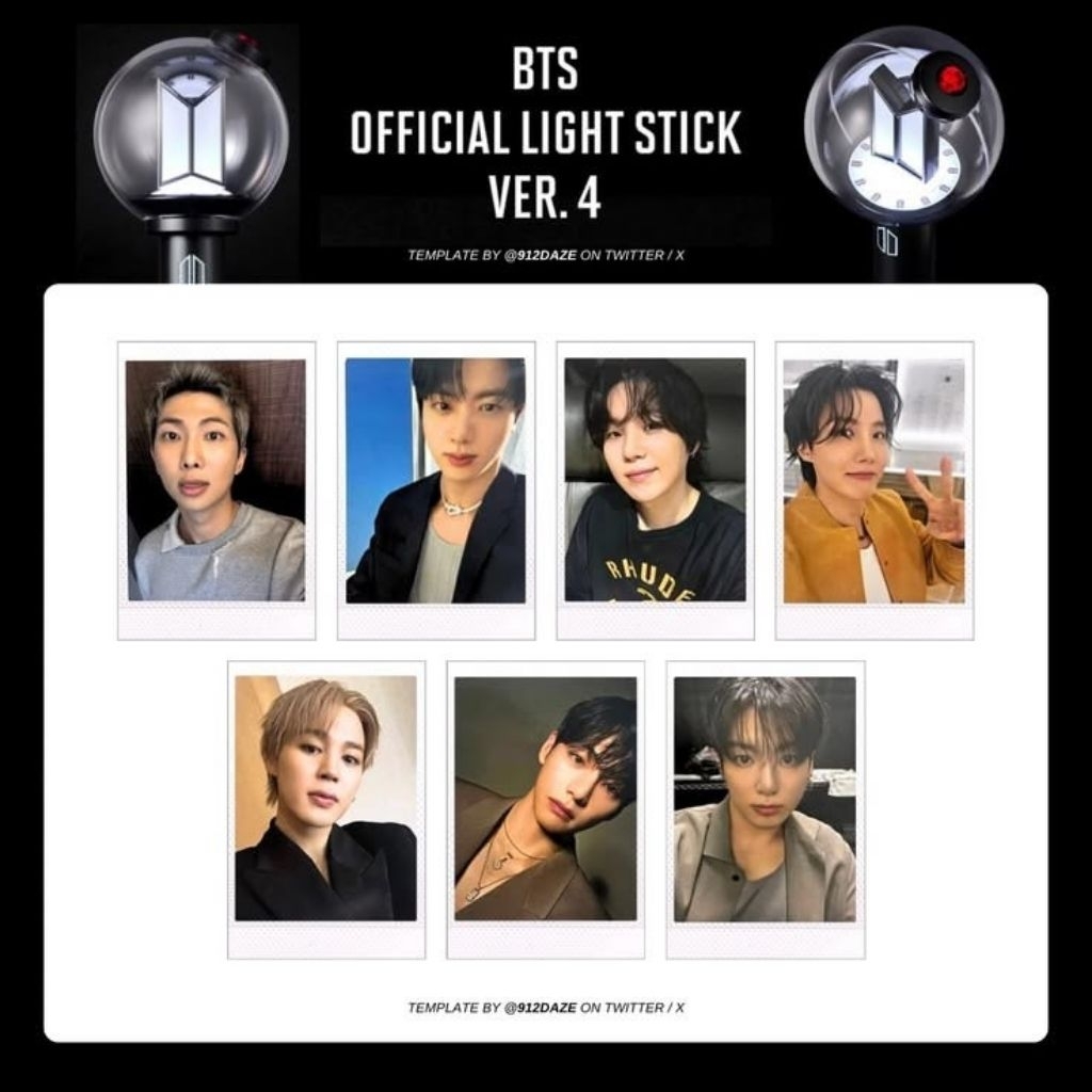 [OFFICIAL] BTS SEALED PHOTOCARD POLAROID ONLY ARMY BOMB VER 4