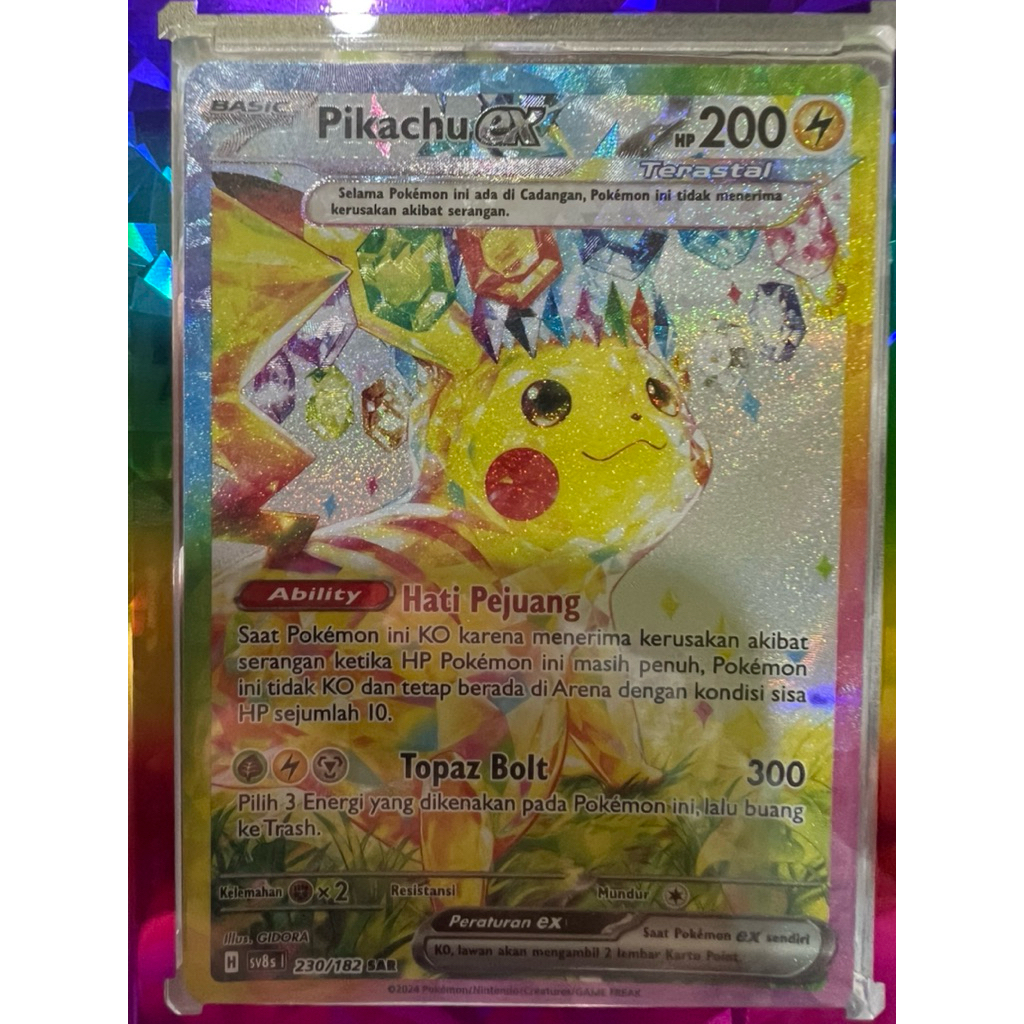 PIKACHU SAR KILAT RASI TCG POKEMON INDO