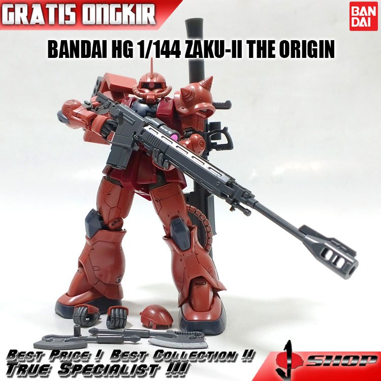 BANDAI HG 1/144 ZAKU-II THE ORIGIN HG3873