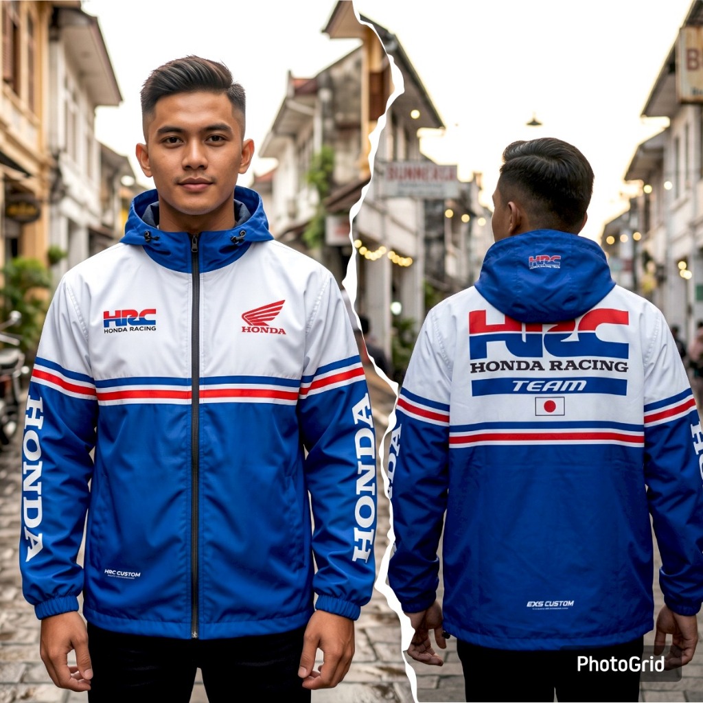 JAKET HONDA TEAM HRC JACKET TOURING SUNMORI BAHAN LOTTO TEBAL