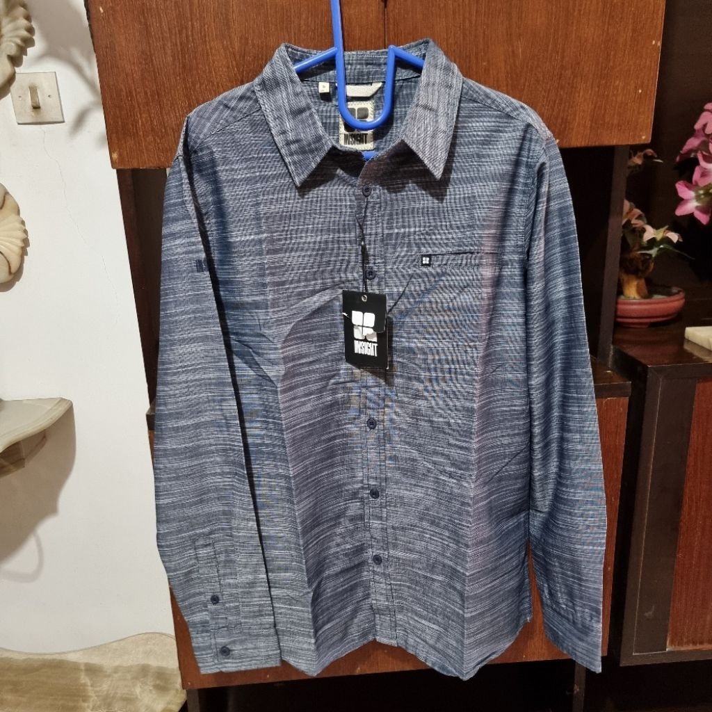 Kemeja Panjang Insight Ravange LS Navy Blue Original