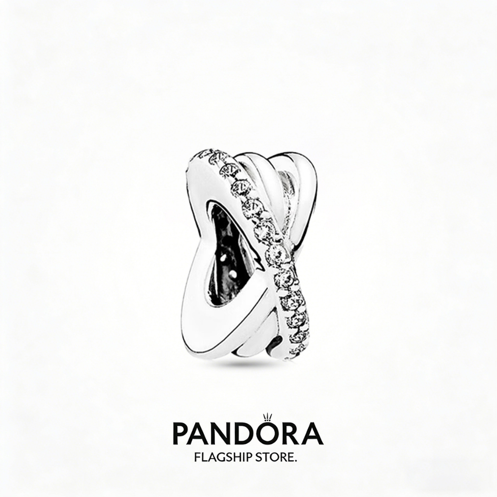 Pandora  Charm Silang Berlian Perak 925 untuk Gelang