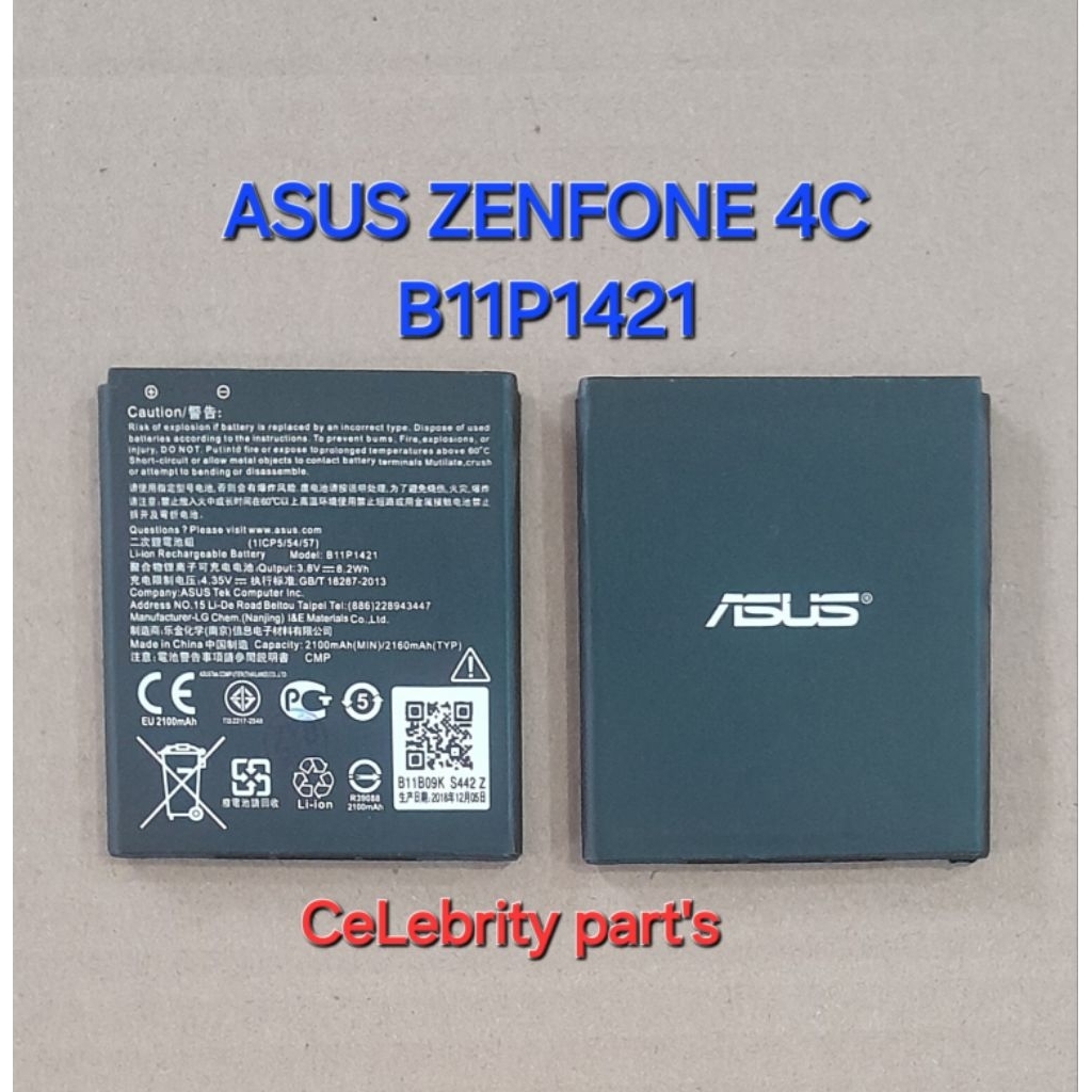 BATERAI ASUS ZENFONE 4C / ZENFONE C BATRE ASUS B11P1421 ORI