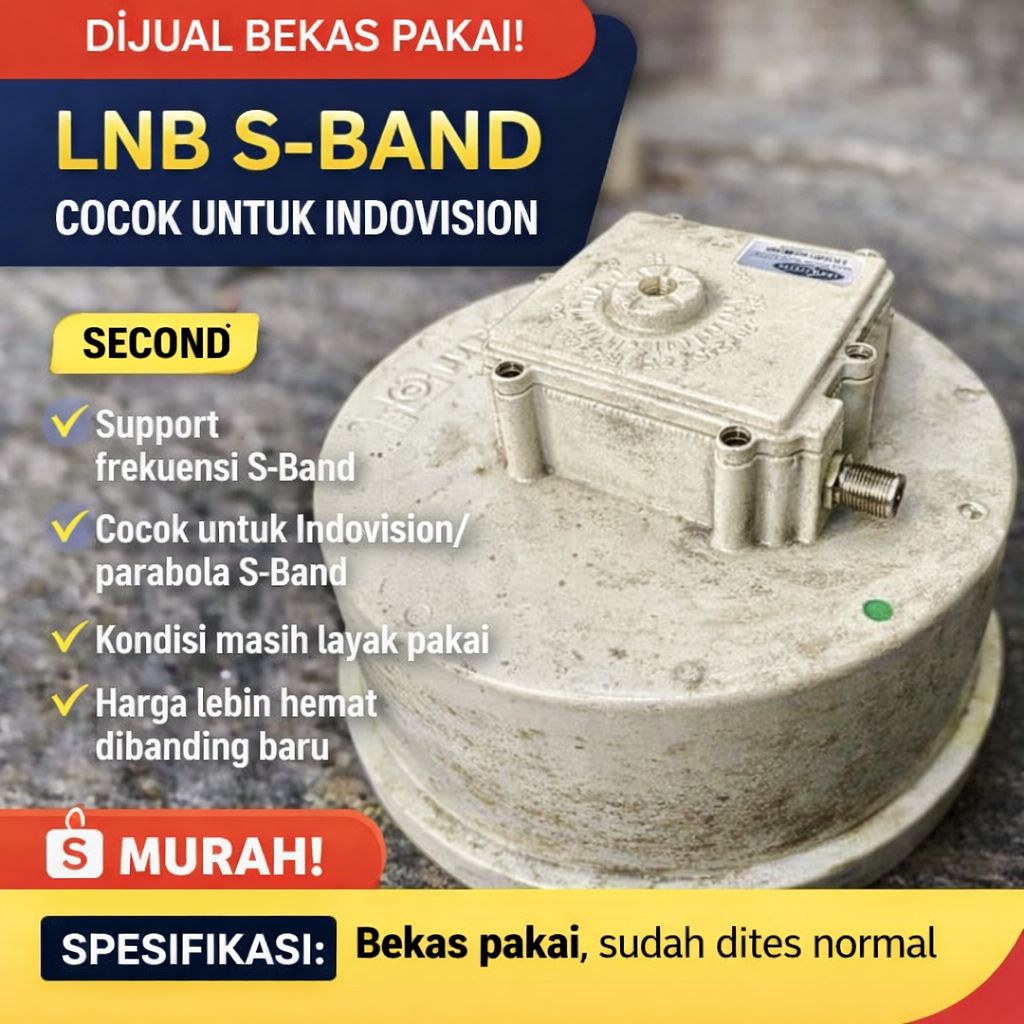 Lnb s band single bekas pakai