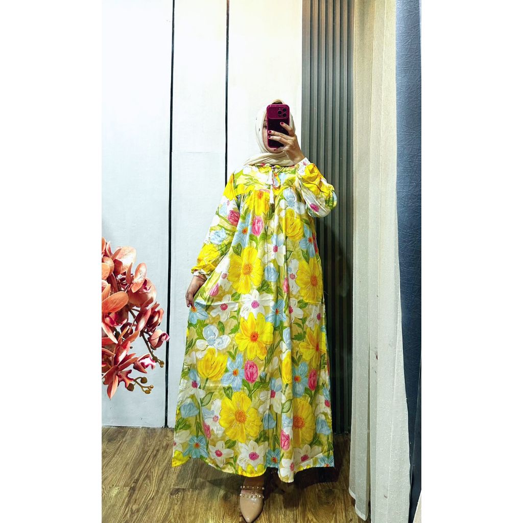 ELFASH STORE KAYLA GAMIS RAYON PREMIUM REMPEL ELEGAN BUSUI FRIENDLY