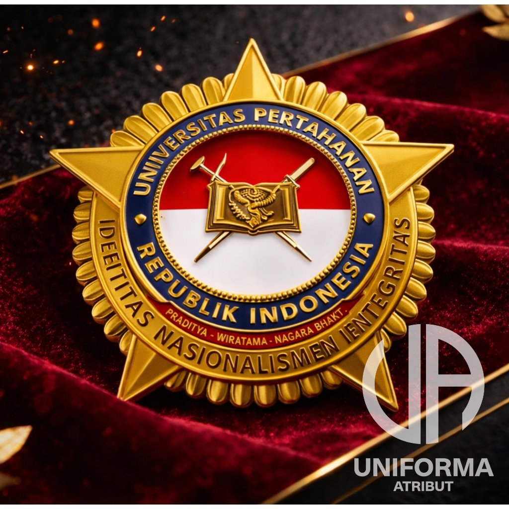 BRIVET UNHAN / UNIVERSITAS PERTAHANAN RI BAHAN LOGAM BERKUALITAS - UNIFORMA ATRIBUT