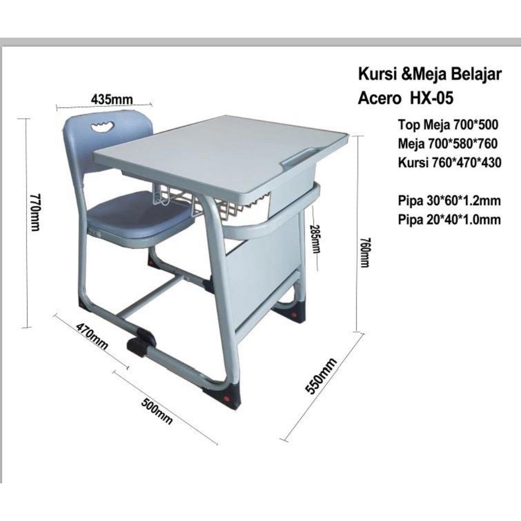 set meja kursi siswa