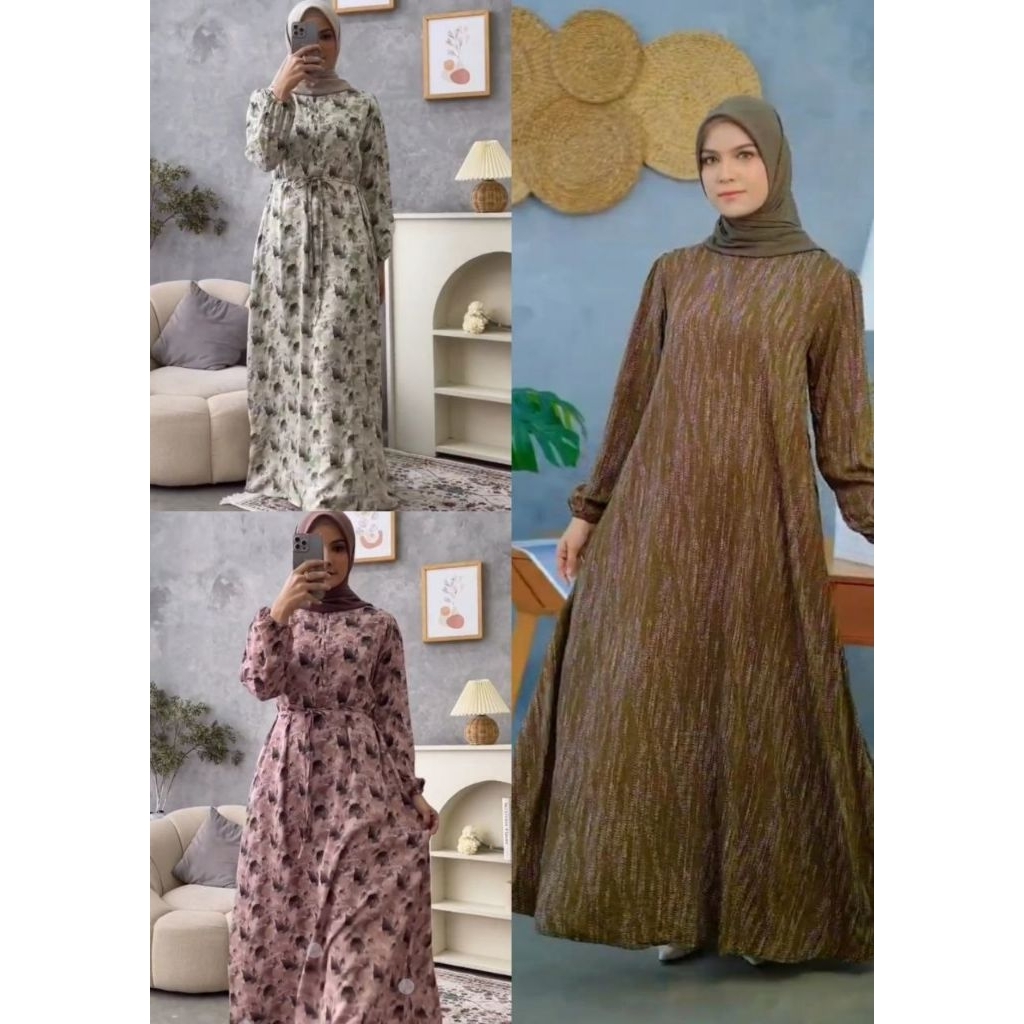 READY SIAP KIRIM ‼️MAYAR DRESS SALUR ETNIK, JASMIN, LEAF , YUMNA SERIES ORY BY JANNAT.ID JANNAT‼️YUM