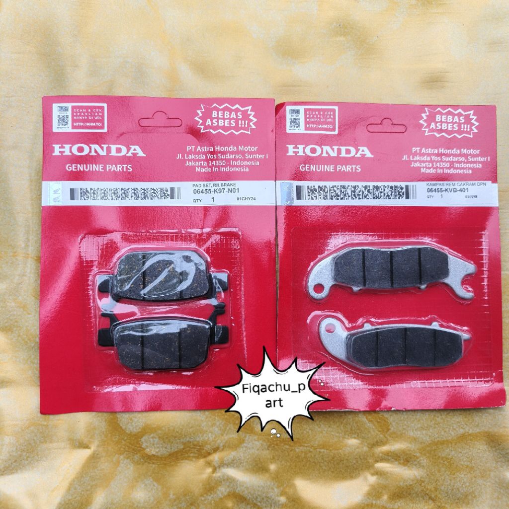 KAMPAS REM DISPAD DEPAN BELAKANG HONDA PCX 150 ABS PCX 160 ABS ADV 150 ABS ADV 160 ABS STYLO 160 ABS