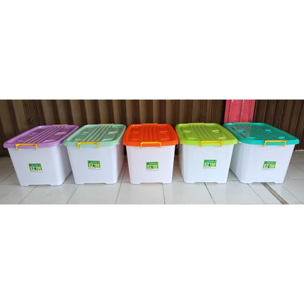 EZY CONTAINER BOX 130 LITER ADA RODA