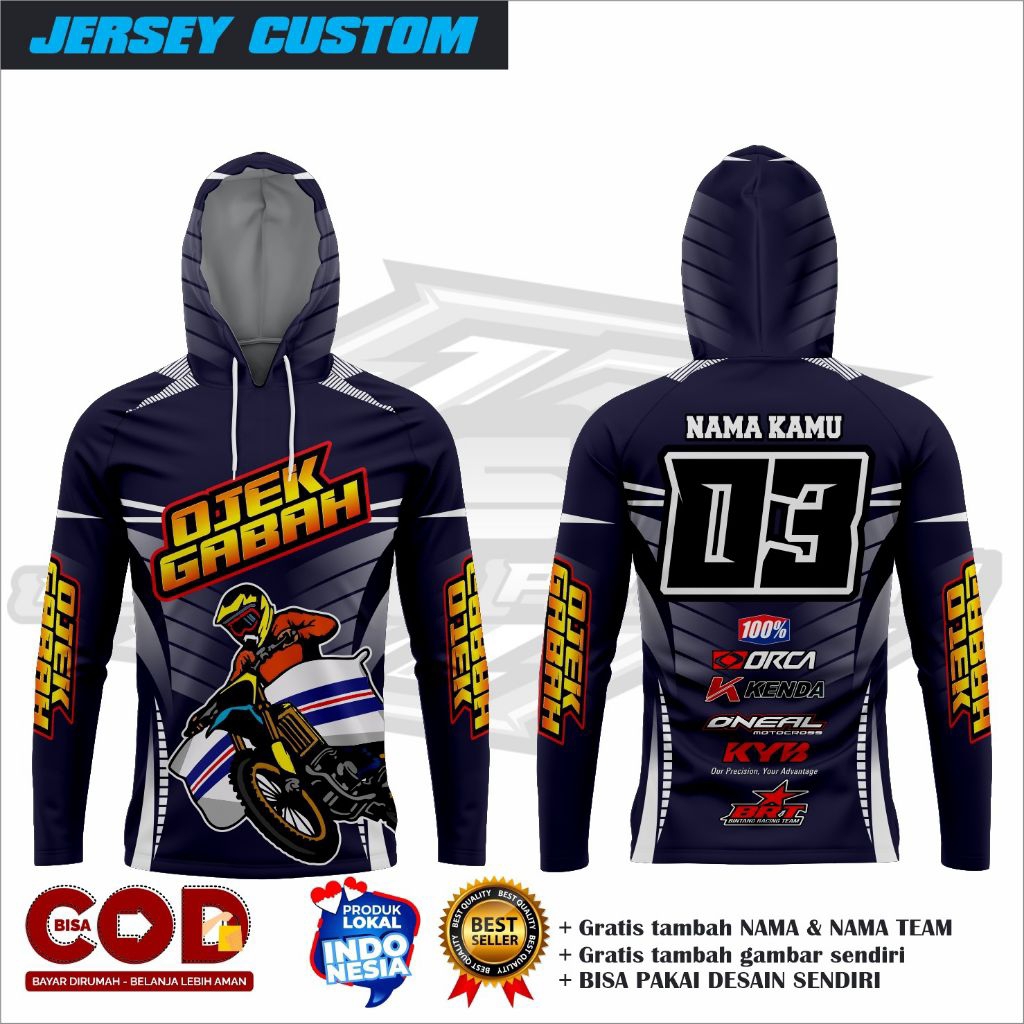 Jersey ojek gabah/Jersey ojek gabah custom/Jersey ojek gabah lengan panjang/Jersey ojek gabah terbar