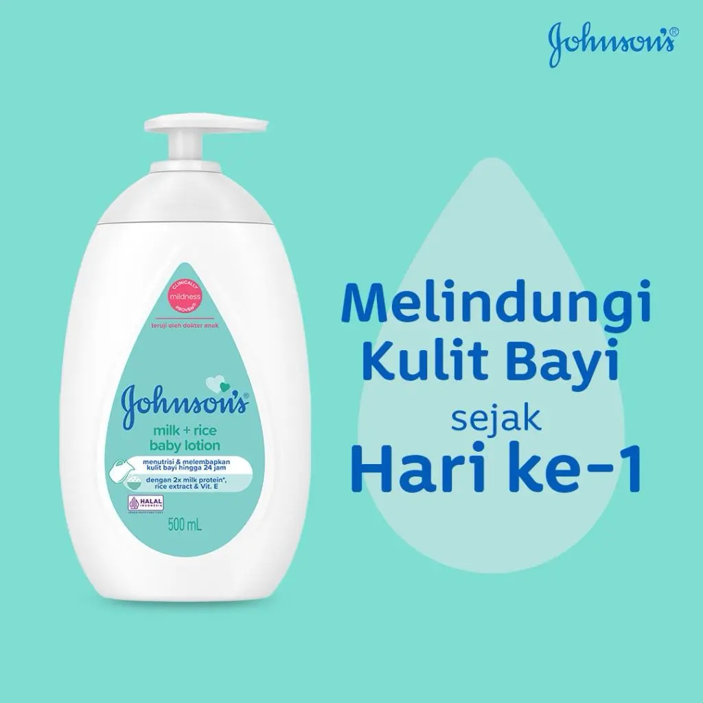 Johnson body lotion milk & rice 500ml