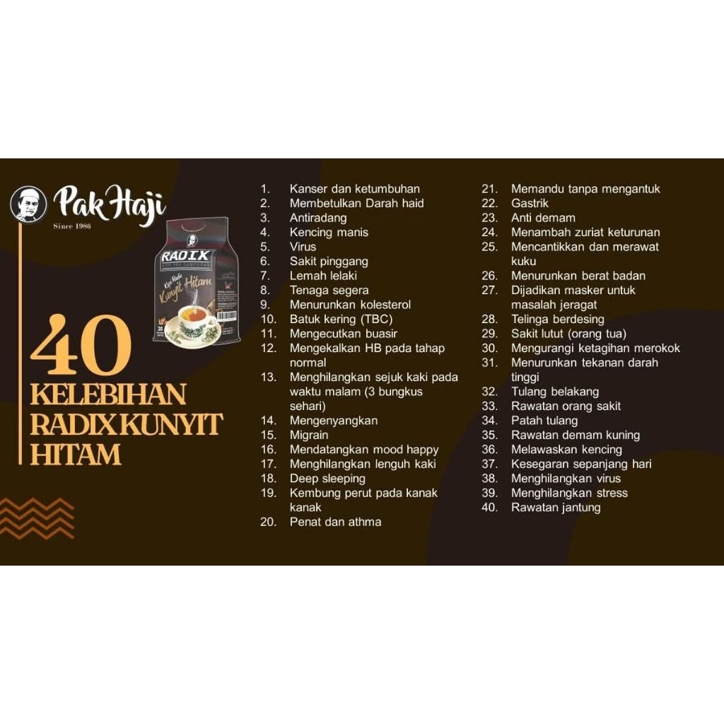 KOPI RADIX KUNYIT HITAM HPA