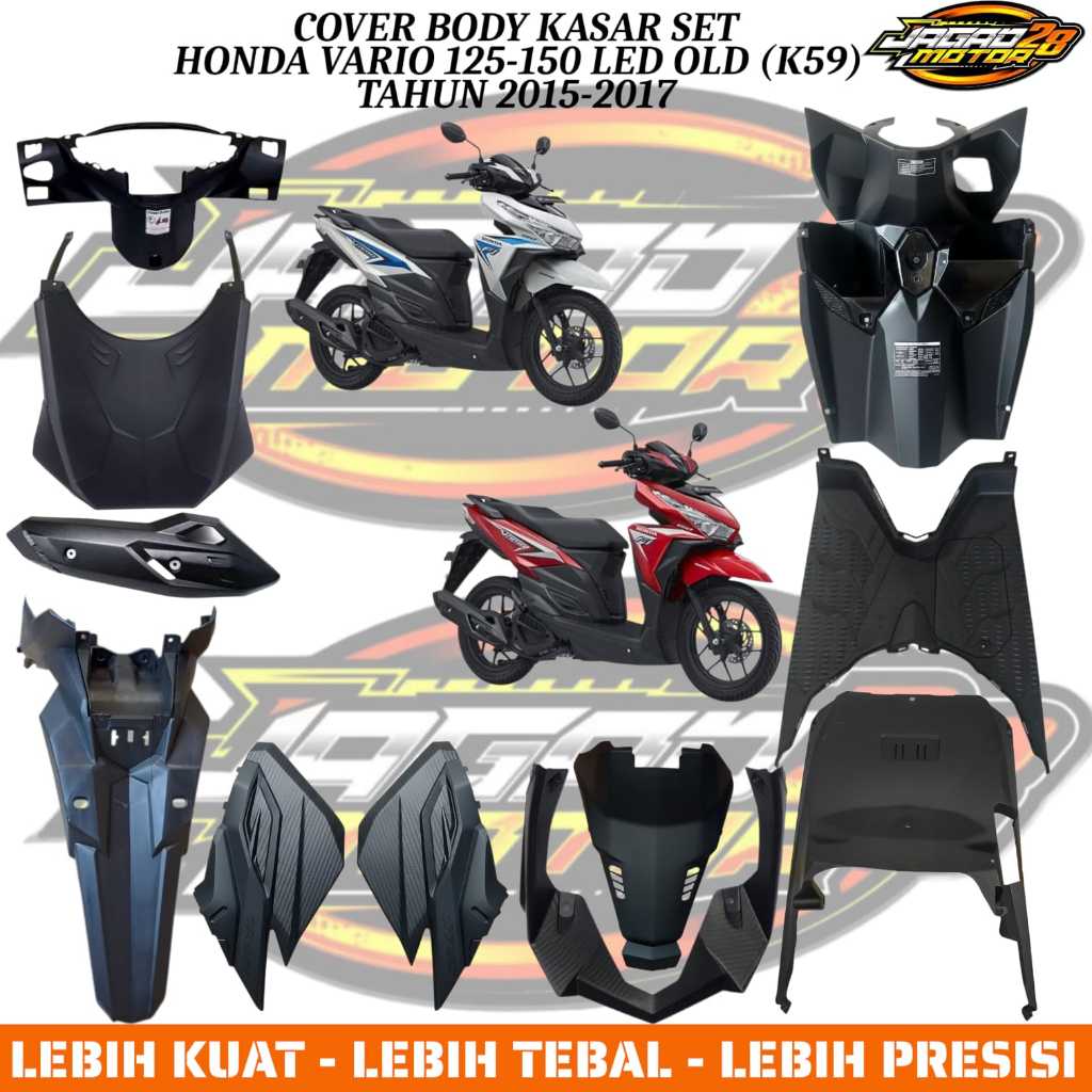 Cover Body Motor Vario Full Bodi Body Kasar Vario 125-150 Led Lama 2015 2016 2017 Full Set Body Kasa