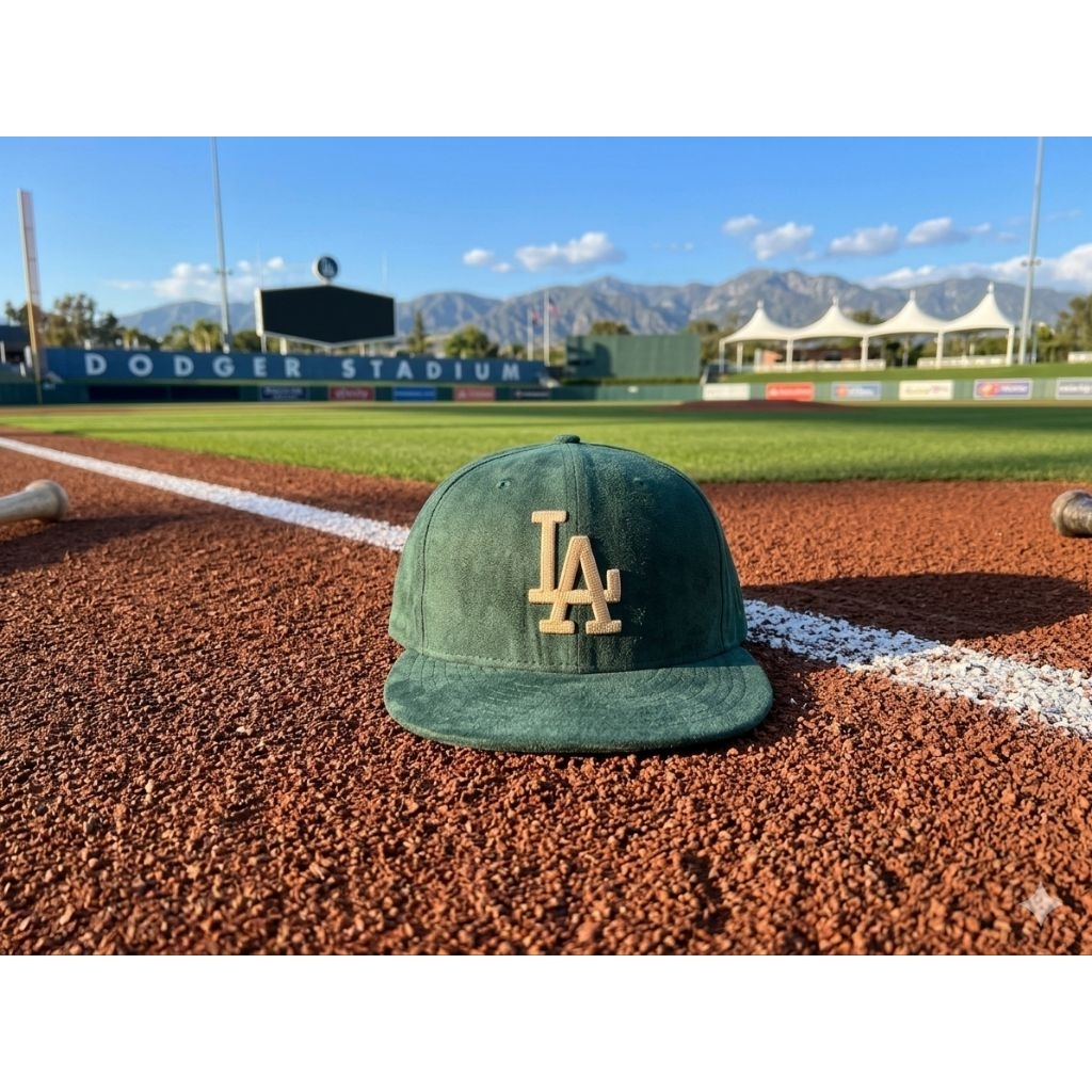 Los Angeles Dodgers 'Forest Sued Camel' 59Fifty Fitted