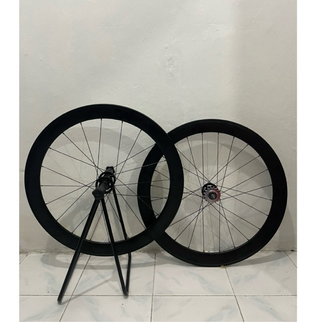 sepasang Wheelset velg sepeda fixie 700c 60mm 20/24h & 32h doltrap | torpedo