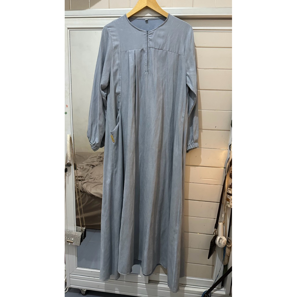 preloved gamis baby blue