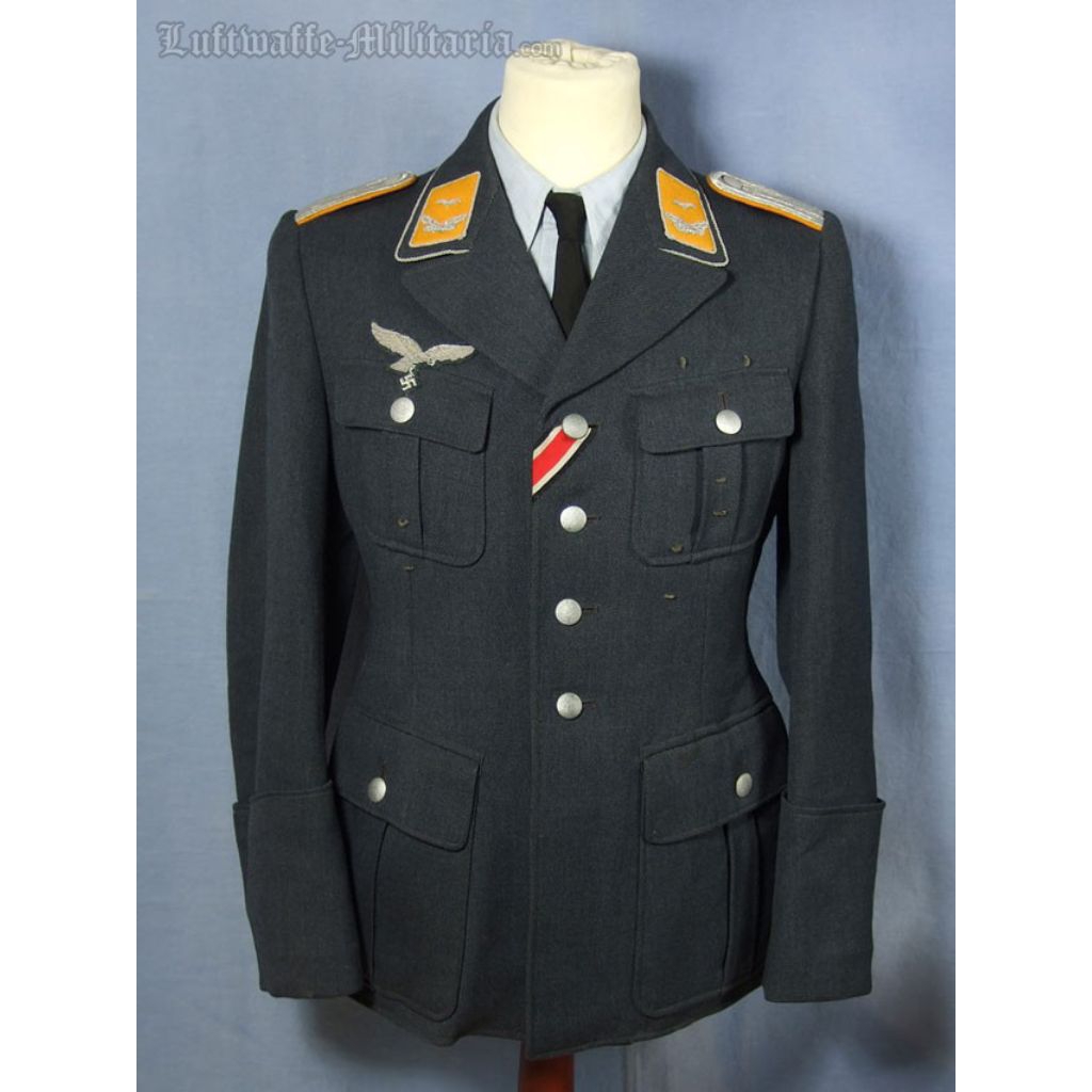 Seragam Luftwaffe tentara Jerman ww2 satu stel polos tanpa insignia