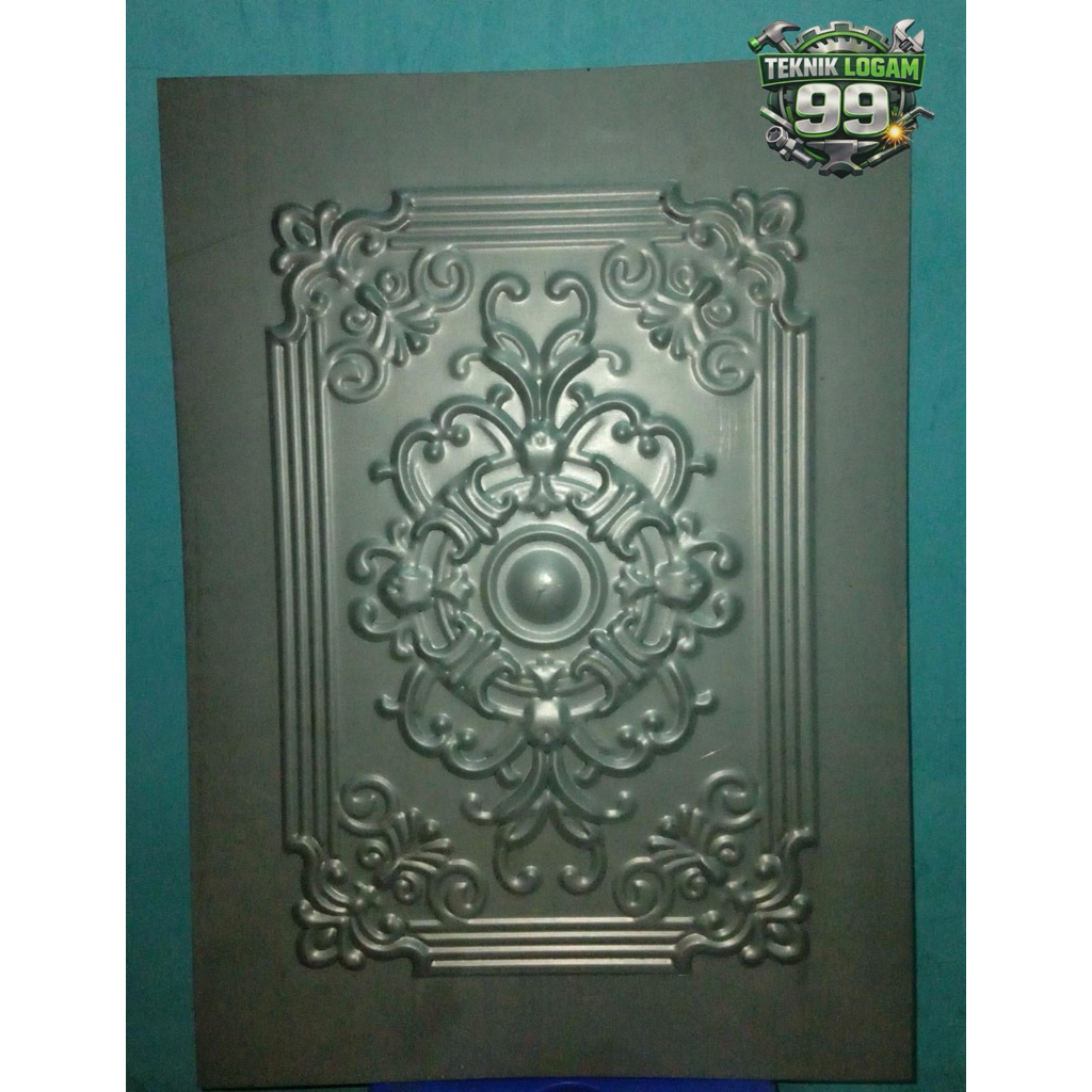 Plat Motif Pintu Rolling Door - Ukuran 43x60 Tebal 1mm