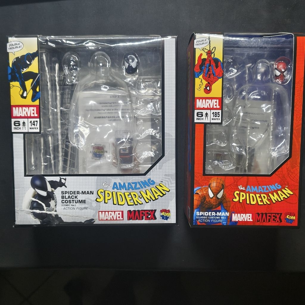 Mafex Spiderman set 147 185 bonus headsculpt