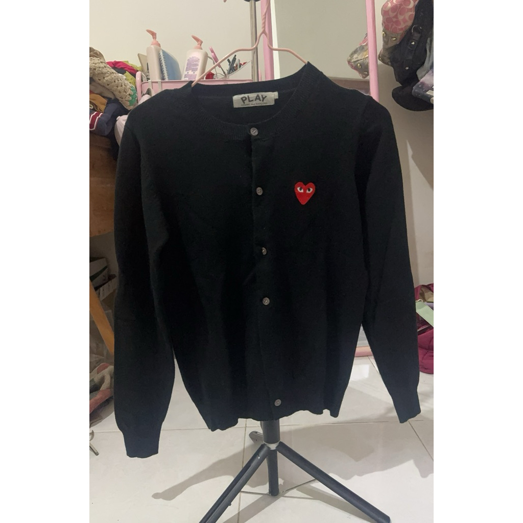 Pl cdg comme des garcons black cardigan