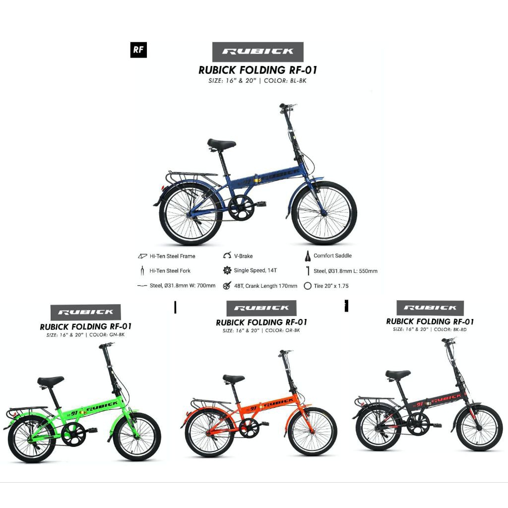 sepeda lipat RUBICK uk 20