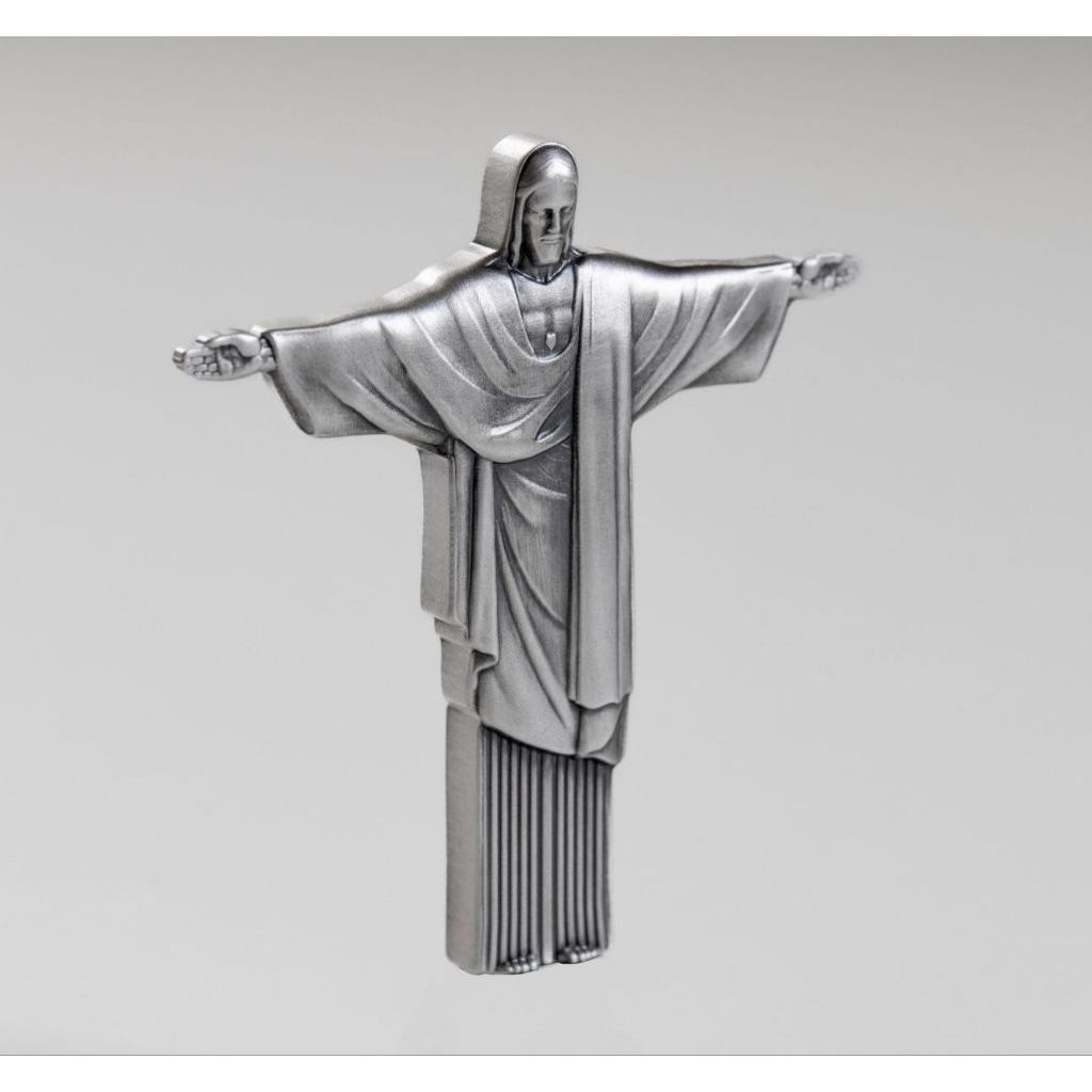 Perak Koleksi FC 1000 Francs CFA 10z Antiqued coin