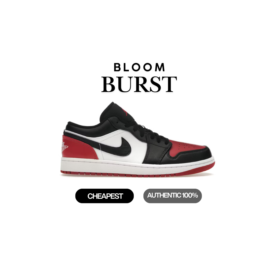 Nike Air Jordan 1 Low Bred Toe 2.0