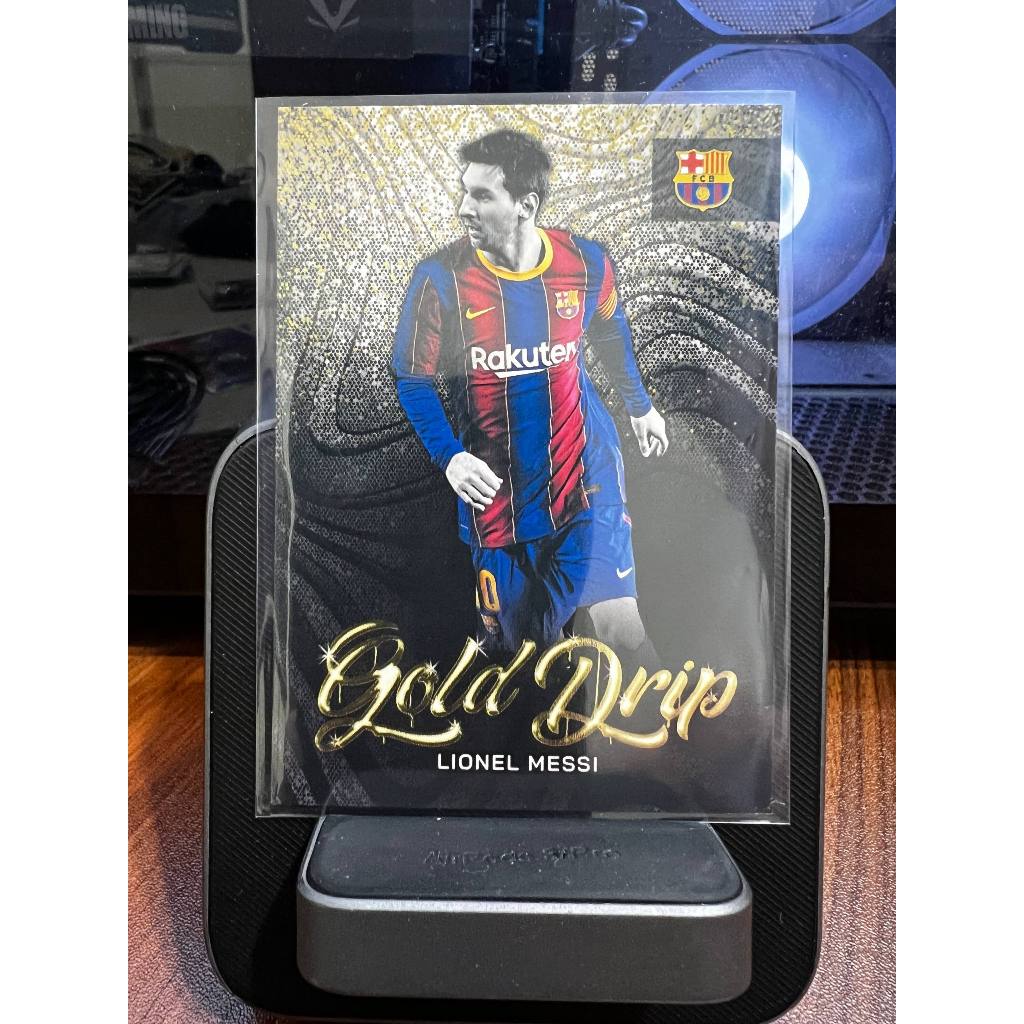 Topps Gold Drip Lionel Messi kartu bola