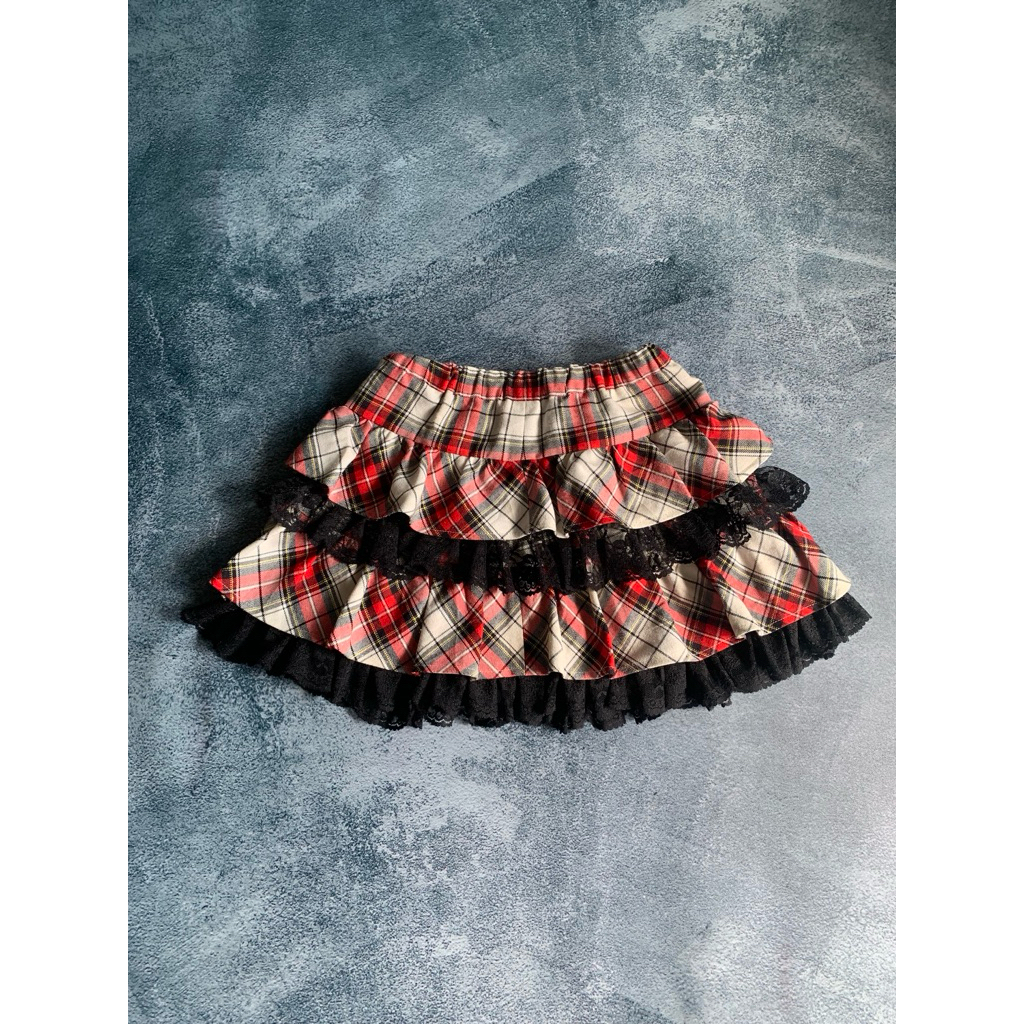Y2K Mini Skirt / rok mini / cute look / rok renda / korean look