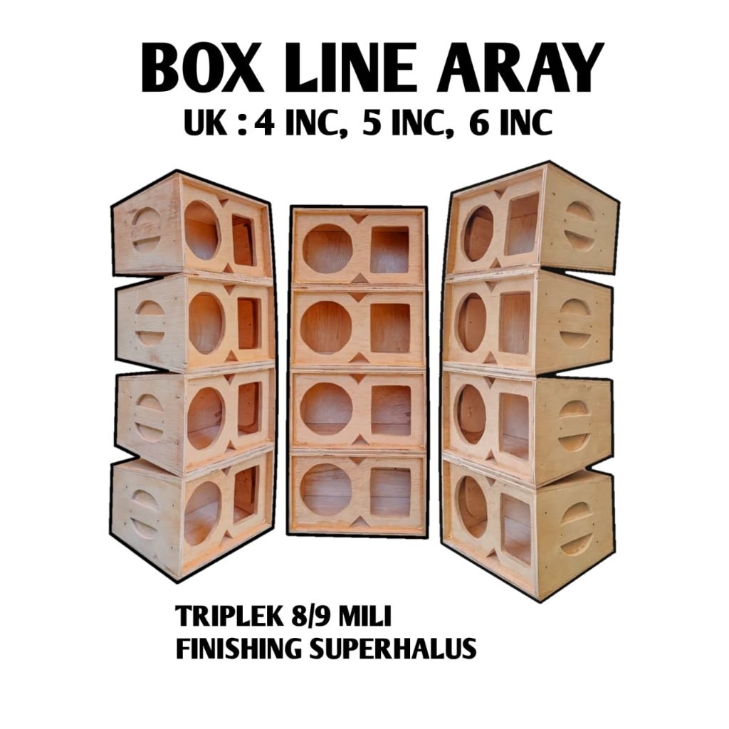 miniatur line array untuk speaker 4,5,6 inch