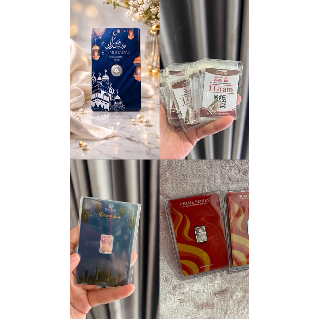 SILVERIUM 1 GRAM  SALAM SILVER 1 GRAM PERAK MURNI 1 GRAM