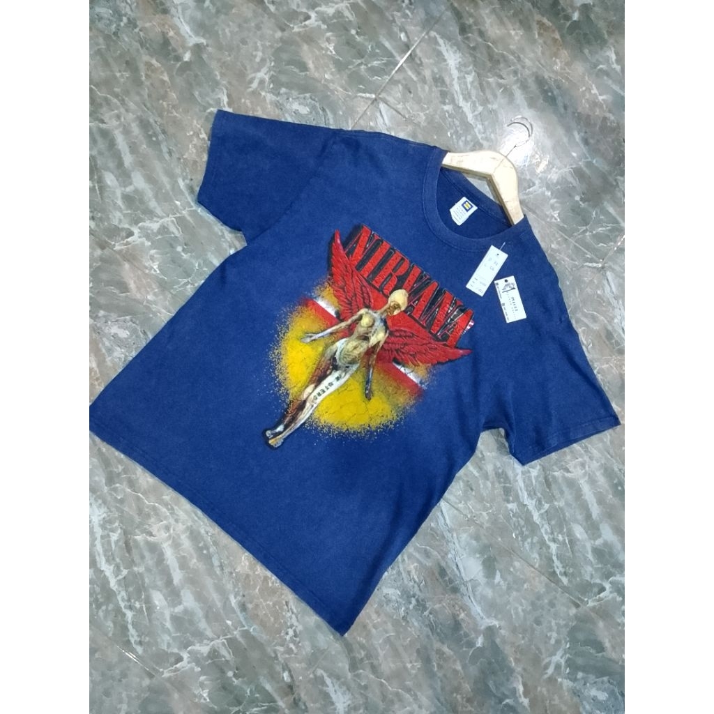 Kaos Band NIRVANA/T-shirt Musik Vintage/Kaos Brand/Colaboration/official band Musik/Second Band/Seco