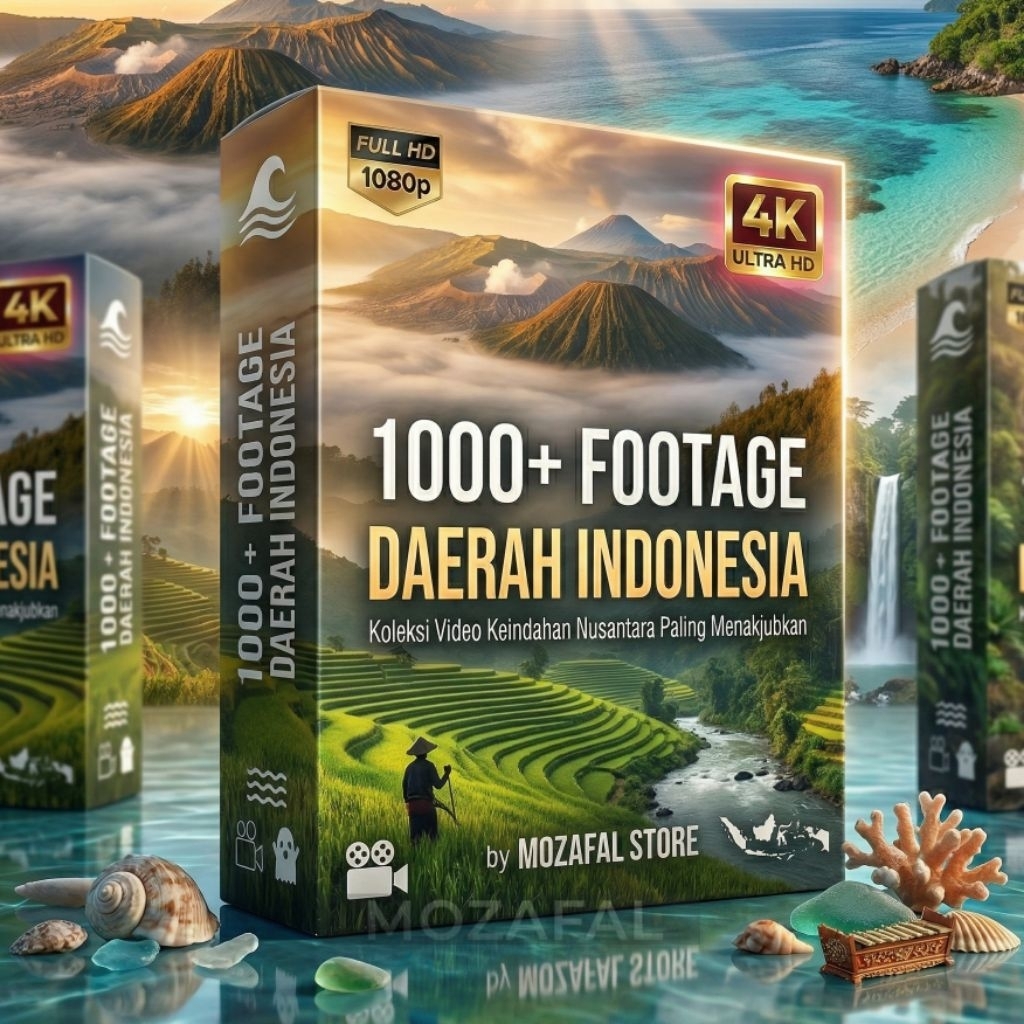 1000+ [MENTAHAN] Footage Landscape Daerah Indonesia HD 4K | Video Stock Nusantara Cinematic | Alam, 