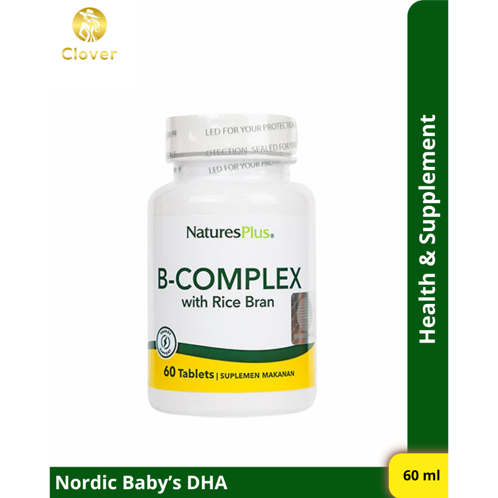 Nature's Plus Natures Vitamin B Complex 60 Tab with Rice Bran Original