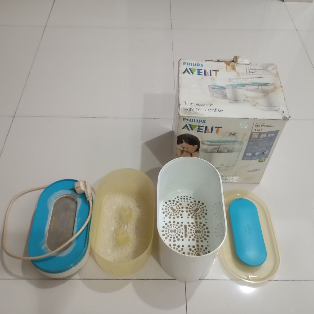 Preloved Philips avent 3 in 1 steamer botol susu bayi steril