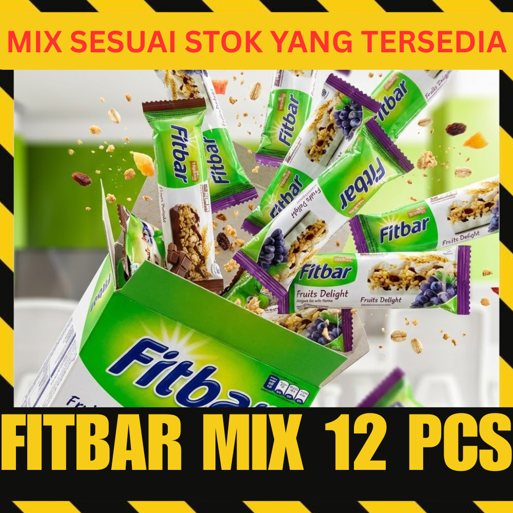 Nyimas_Case Fitbar 1 Box Isi 12 Pcs Snack Diet Protein Bar