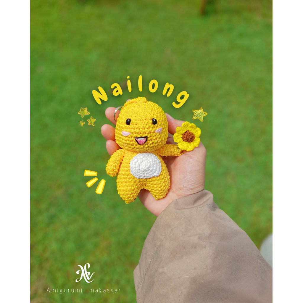 Nailong Keychain | Gantungan Rajut Nailong