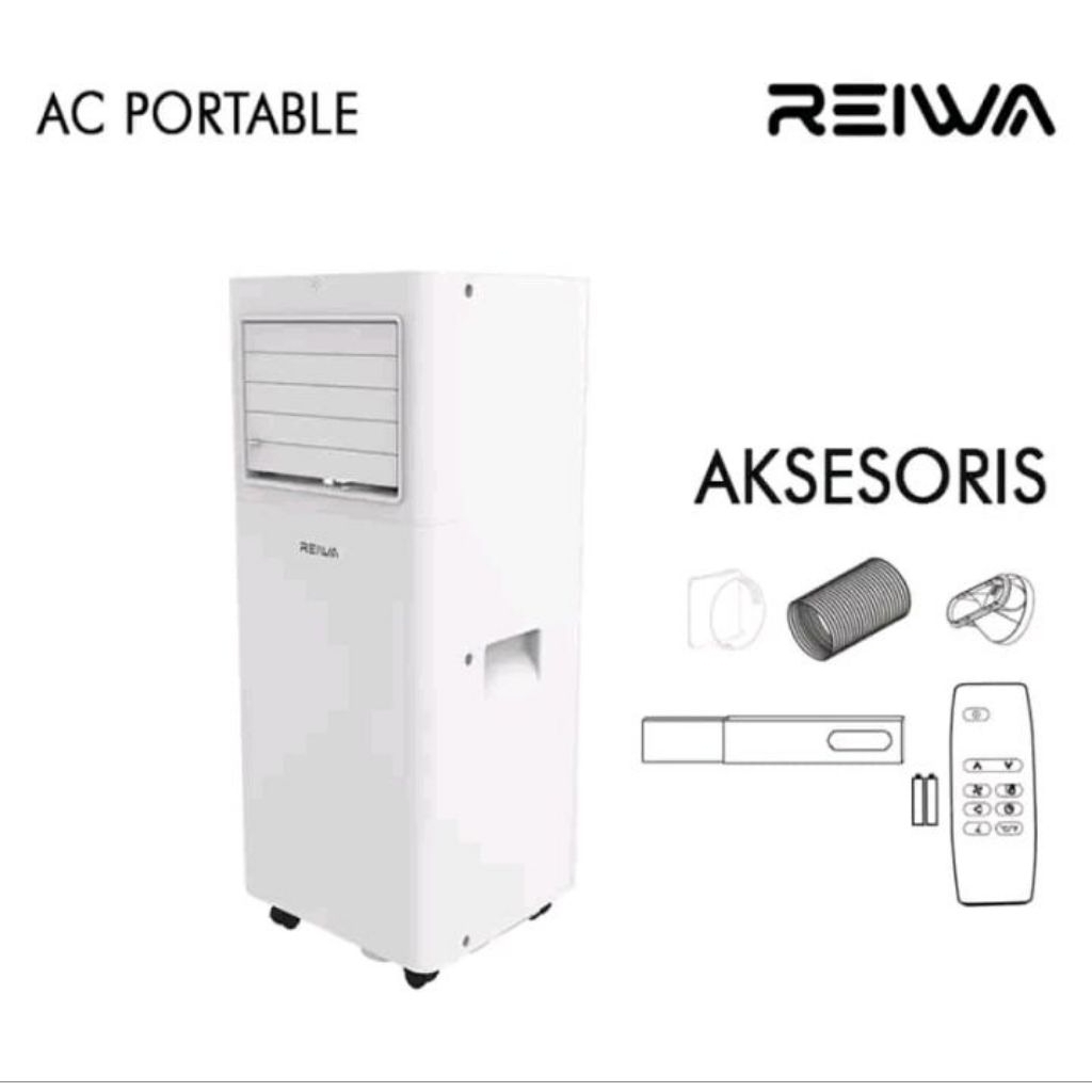 Reiwa AC Portable 1 PK CP-0901RB, Pendingin Portabel 2,6 kW - Putih