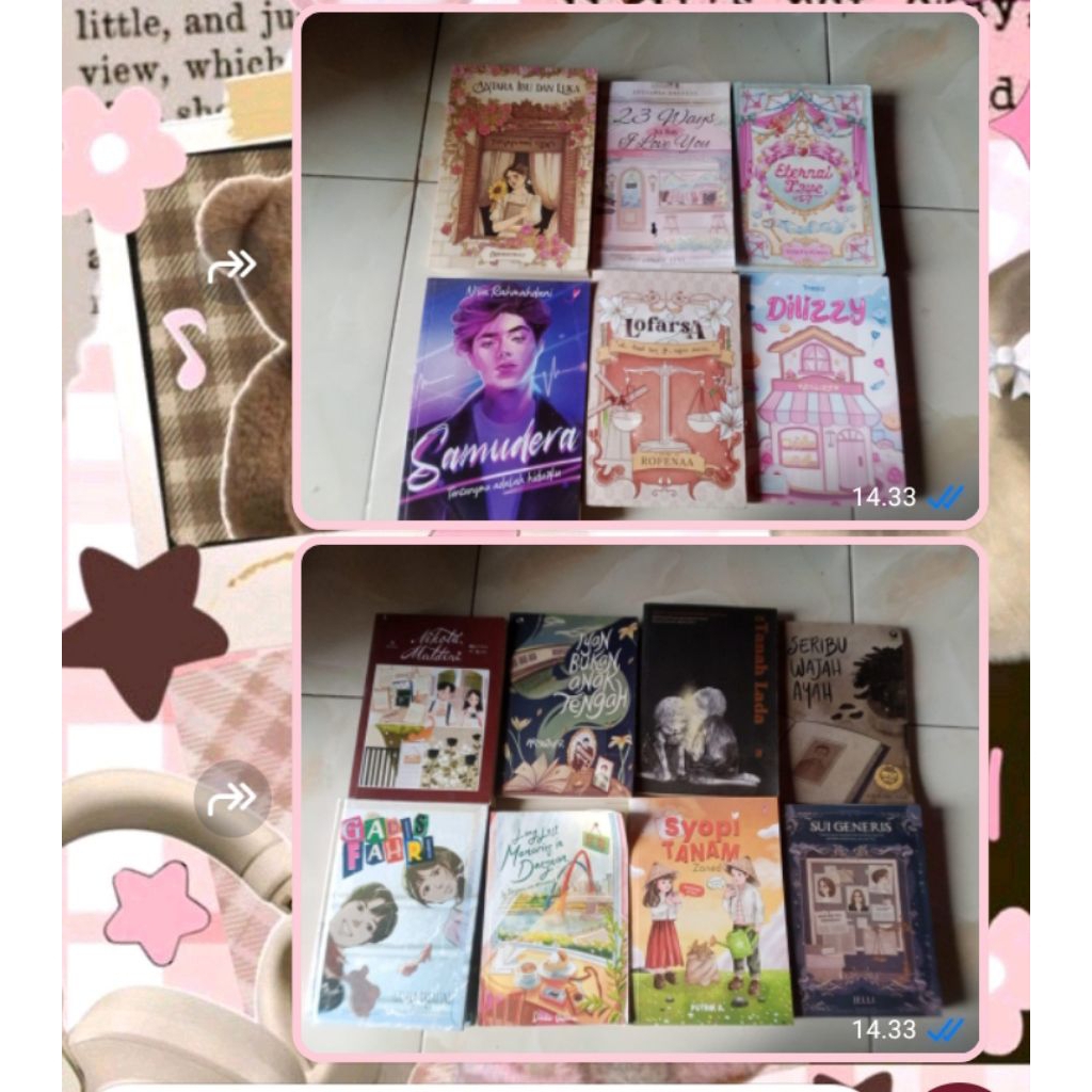 preloved novel soft cover & hard cover