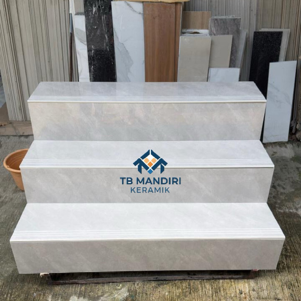 Granit Tangga 30x80 20x80 | 30x90 20x90 | 30x100 20x100 | 30x120 20x120 Abu Abu Glossy