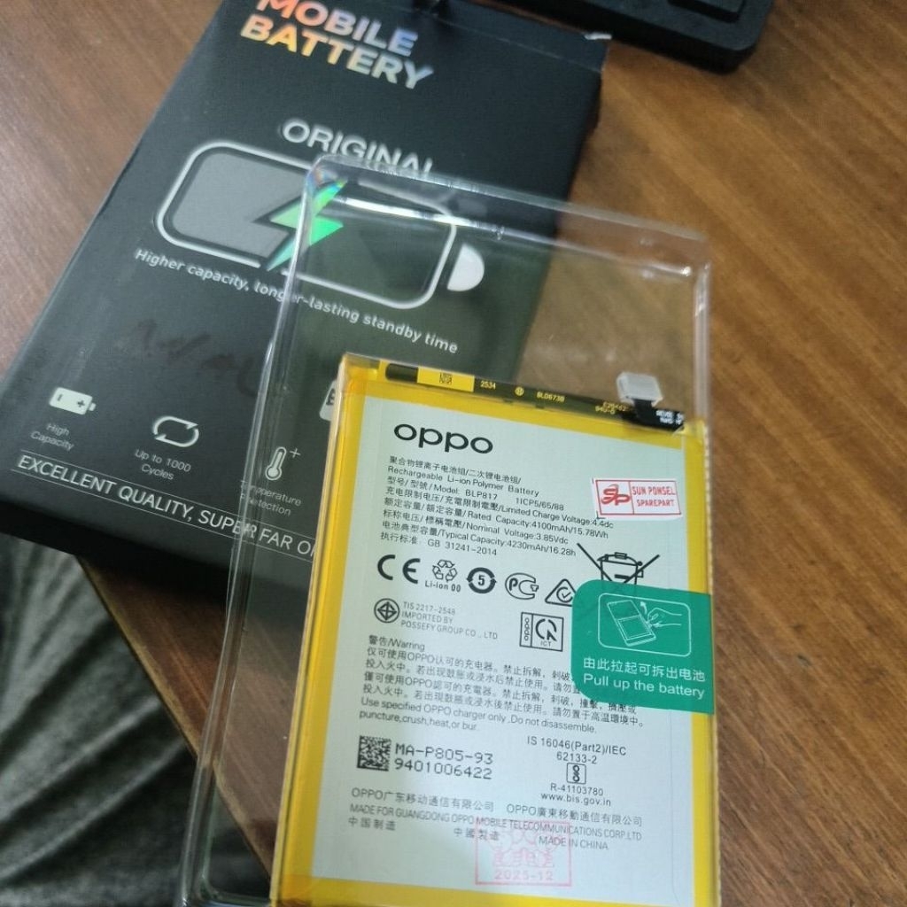 baterai oppo a15/a15s ori