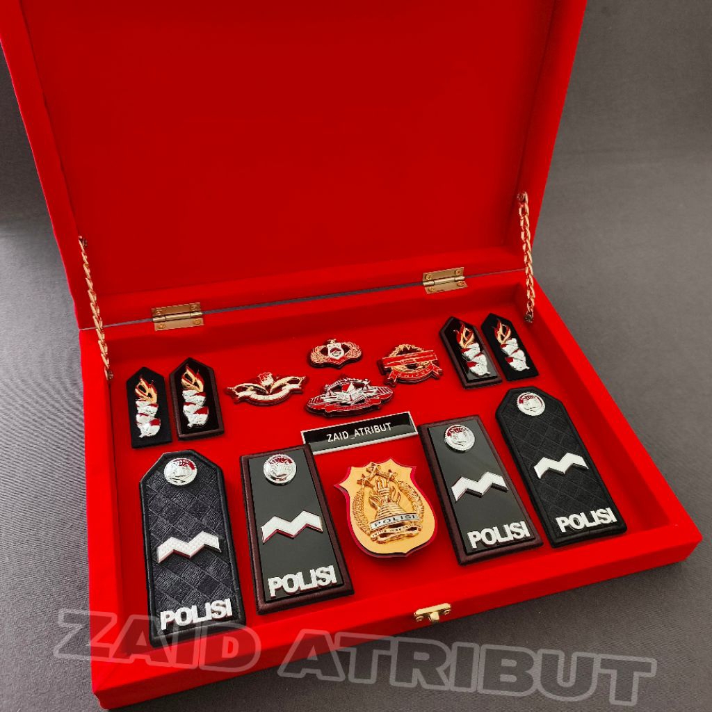 ‎SET BOX PANGKAT POLISI AIPDA EKSKLUSIF PREMIUM / SOUVENIR BOX PANGKAT AIPDA / PANGKAT PDH AIPDA / P